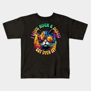 Rock & Disco Cat Kids T-Shirt